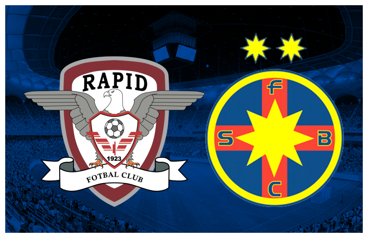 Rezultat Rapid - FCSB. Echipa lui Becali, mai aproape de titlu